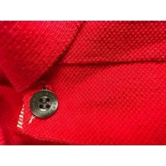 Burberry London Red Polo T Shirt S - Picture 5 of 7